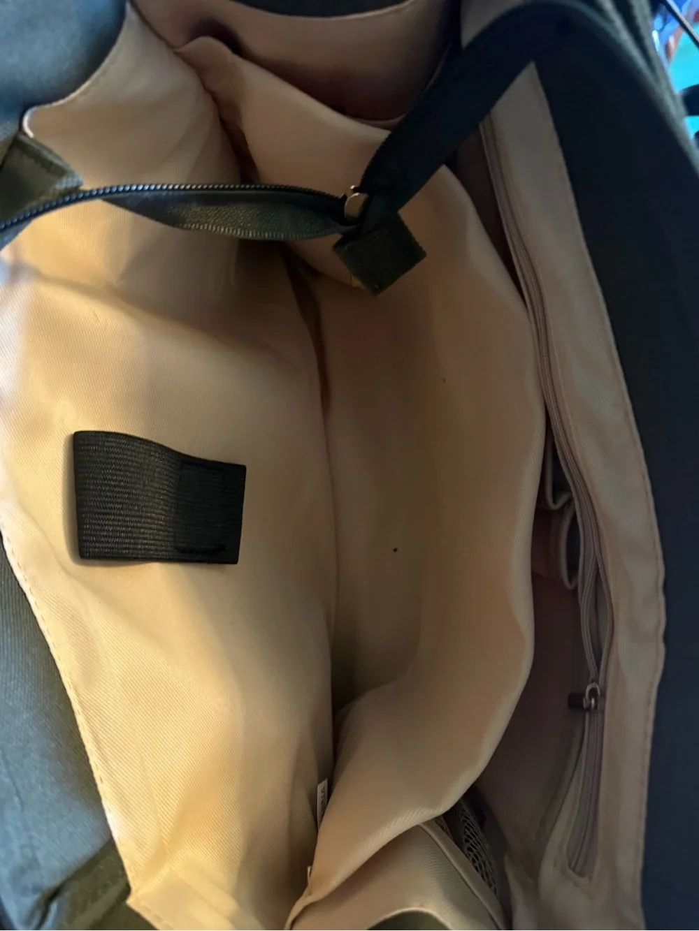 Olive Green Canvas Brief Tote